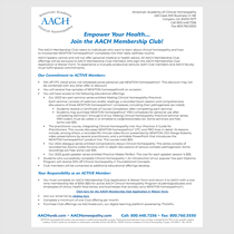 AACH Membership Club Info Flyer