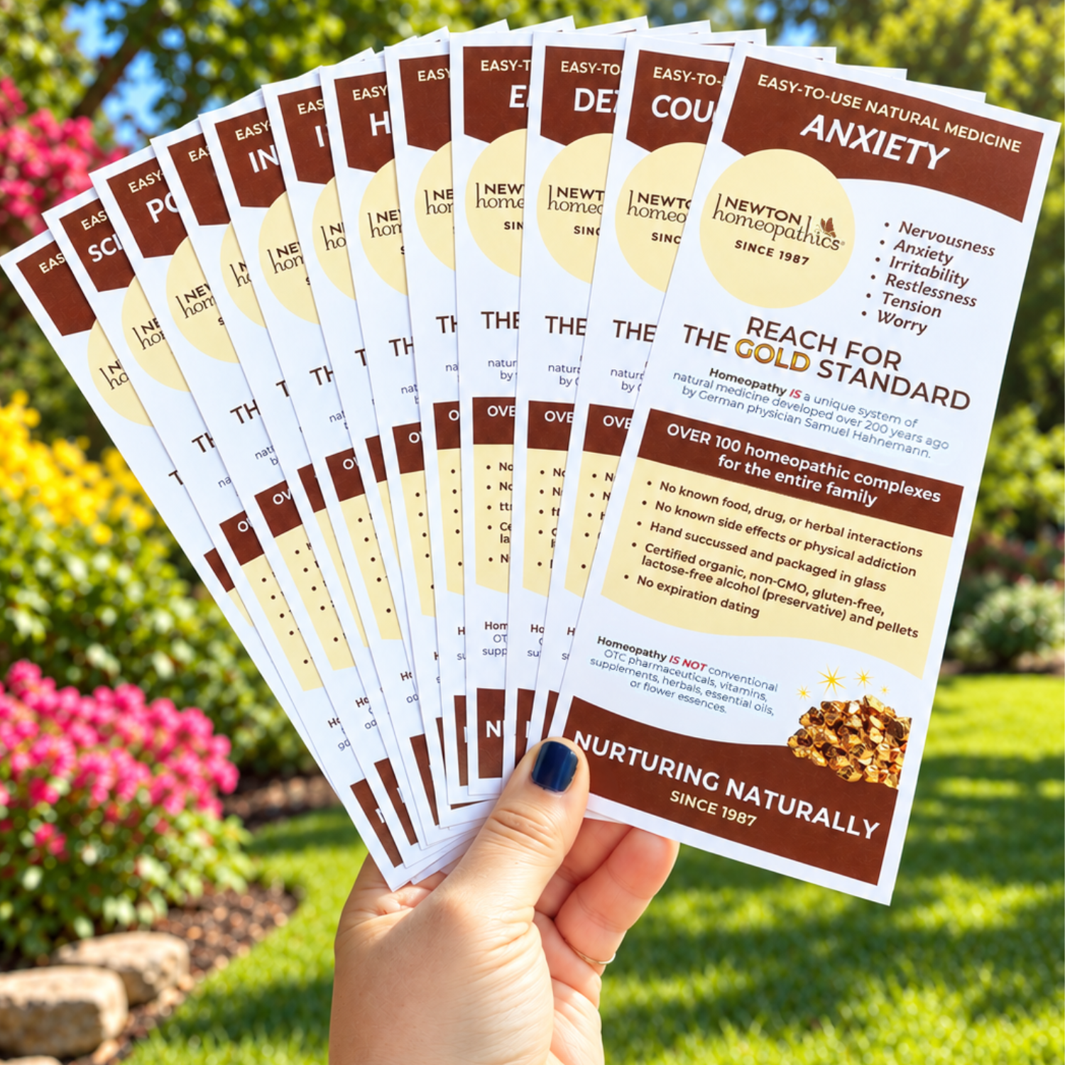 NEWTON homeopathics Product Info Cards